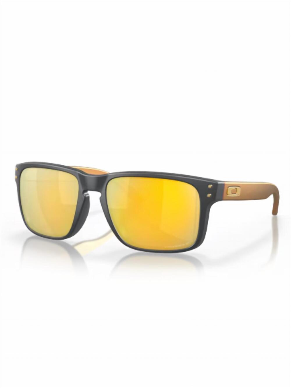 NEW OAKLEY men's holbrook daily polar sunglasses in matte carbon prizm 24k